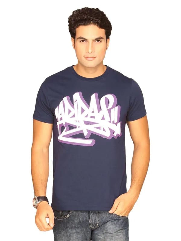 ADIDAS Men's Bubble Dark Blue T-shirt