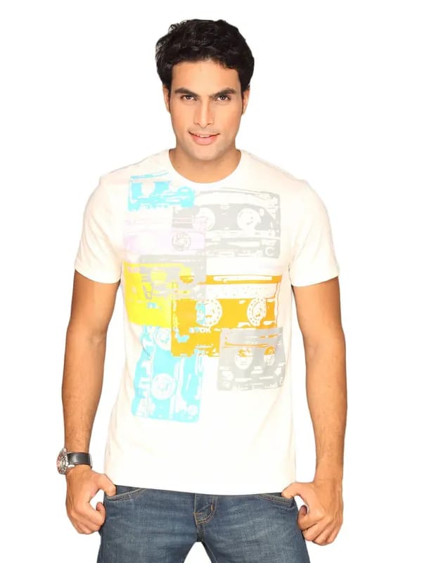 ADIDAS Men's Plugs White T-shirt
