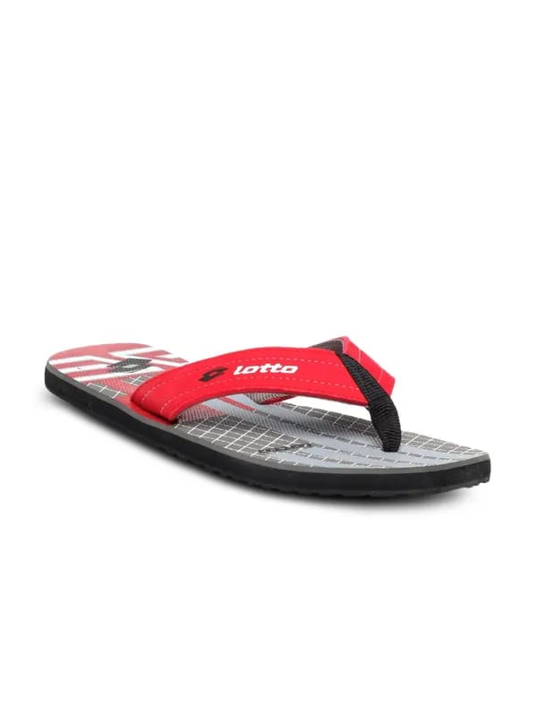 Lotto Men Red Flip Flops