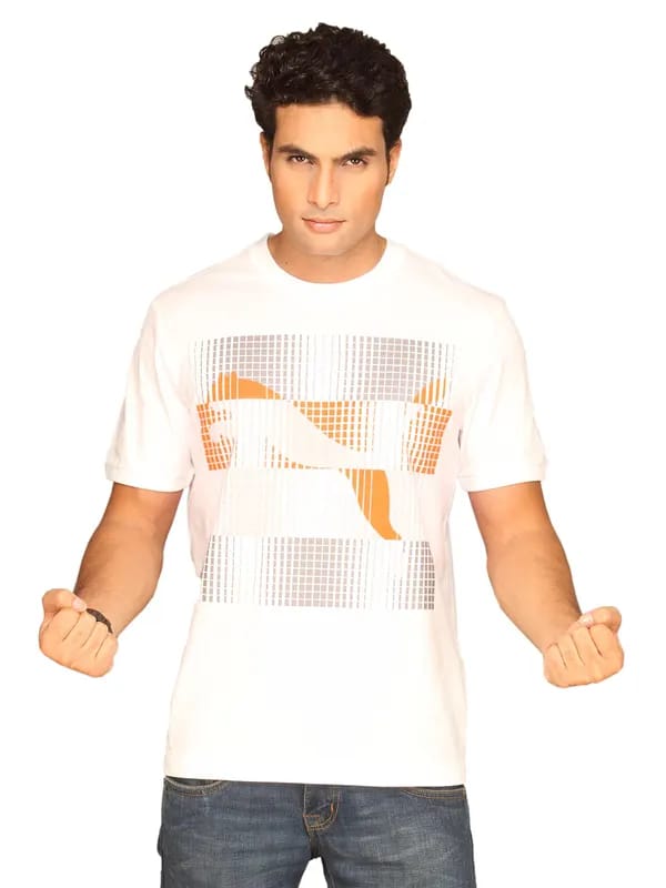 Puma Men's Summer Graphic White T-shirt