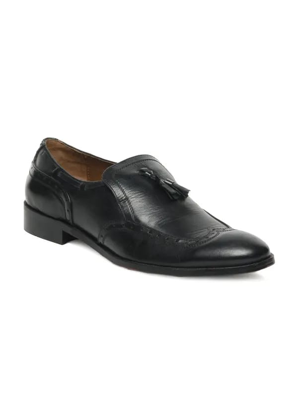 Enroute Men Black Formal Shoes