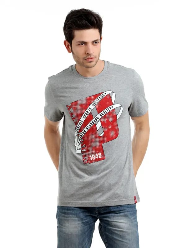 Puma Men Grey T-shirt