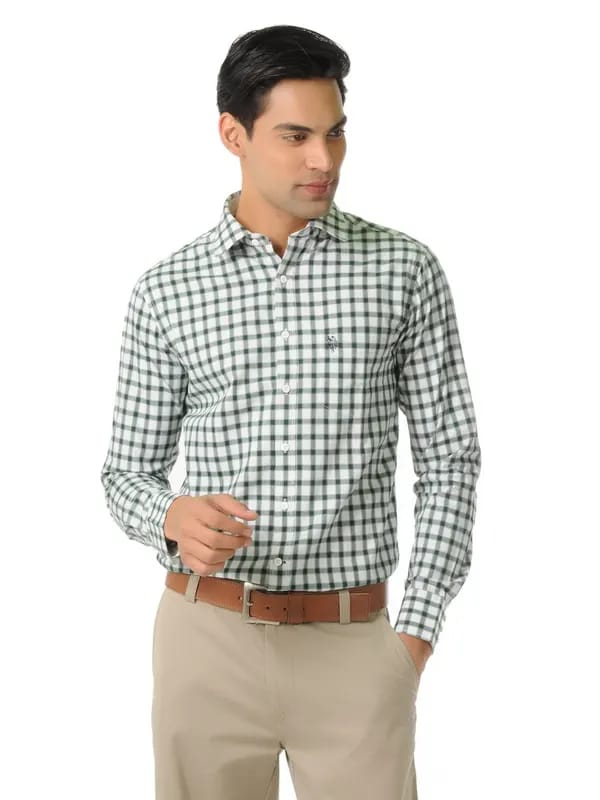 U.S. Polo Assn. Men White & Green Shirt