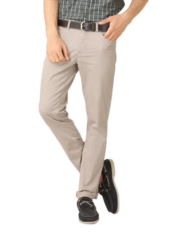 United Colors of Benetton Men Beige Trousers
