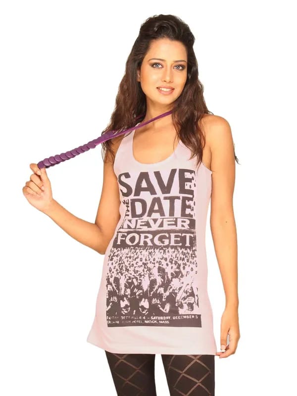 UCB Women's Racerback Print Pink T-shirt