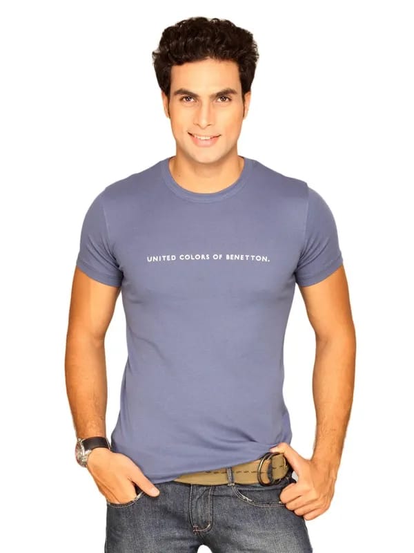 UCB Men's United Colors Flock Navy T-shirt
