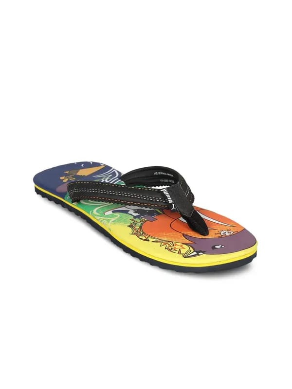 Puma Men's Green Yellow Zainali & Azra Flip Flop