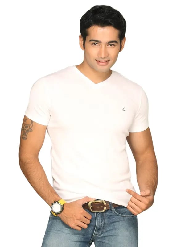 UCB Men's Contrast Logo White T-shirt