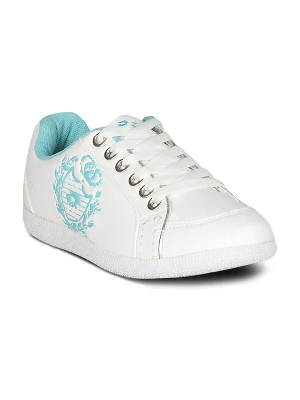 Lotto Women Leisure White Blue Shoe