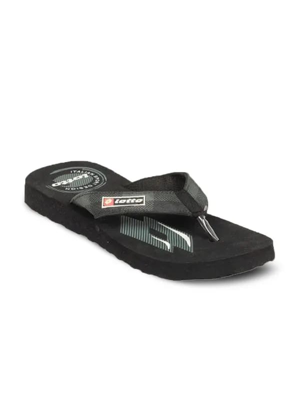 Lotto Men's Bavarian Black Flip Flop
