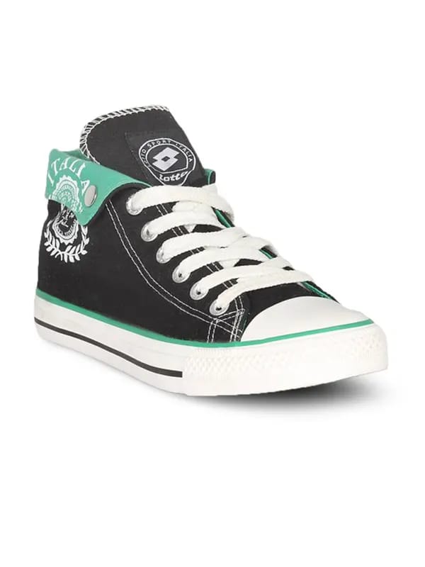 Lotto Unisex Canvas Black Grey Shoe