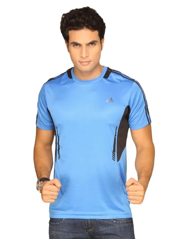 ADIDAS Men's Fresh Blue T-shirt