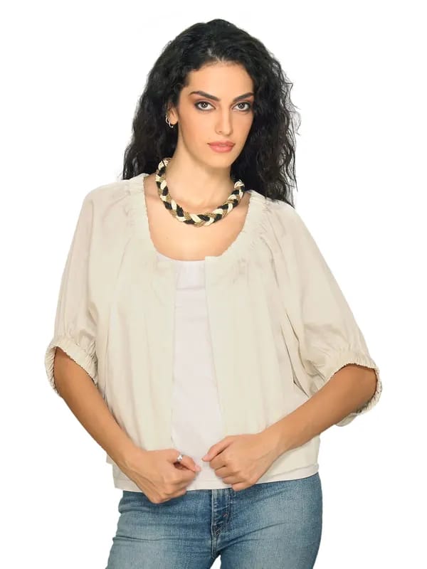 Forever New Women Ivory Cream Jacket