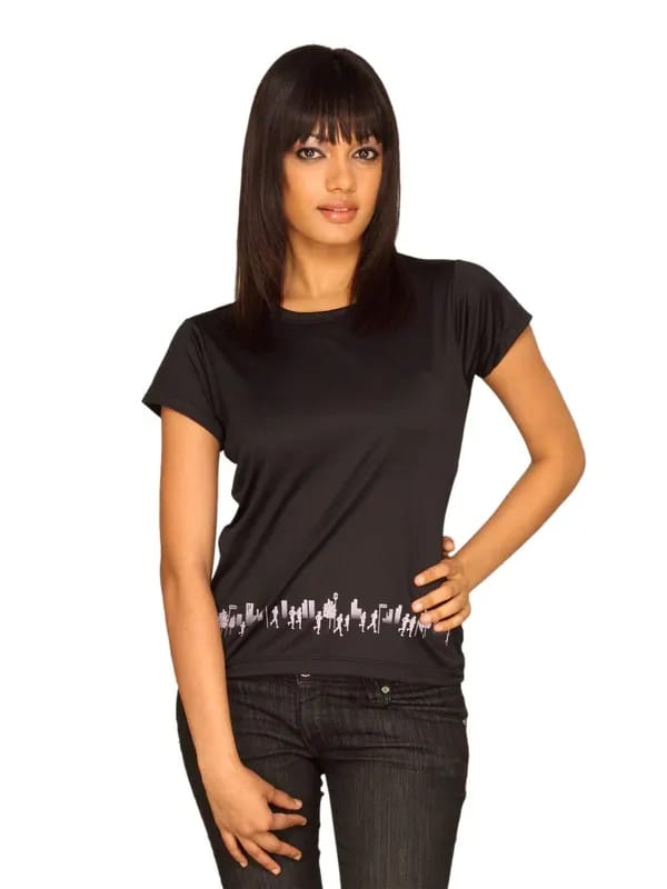 Asics Women's Running Graphic Black T-shirt