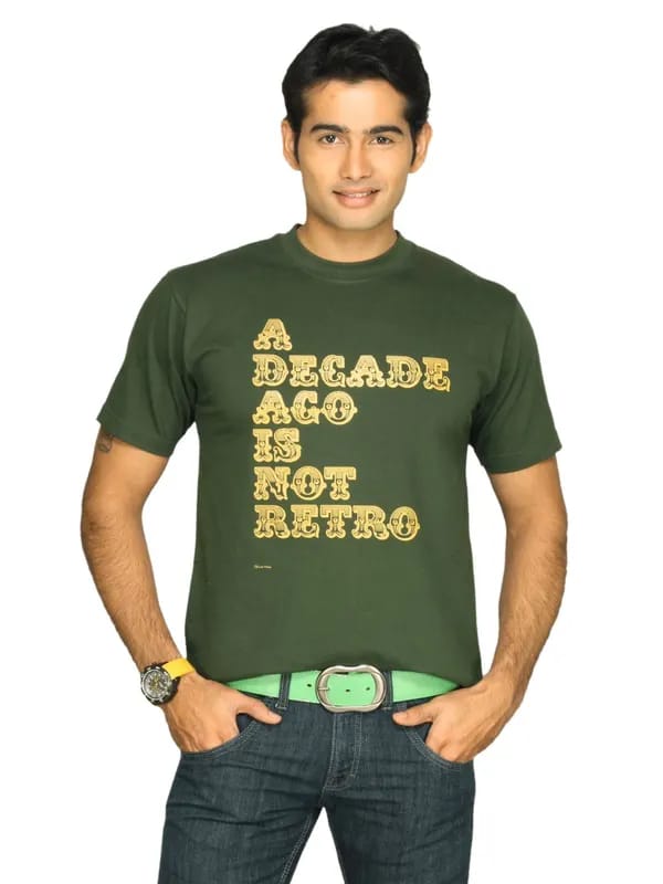 Tantra Men's Decade Ago Green T-shirt