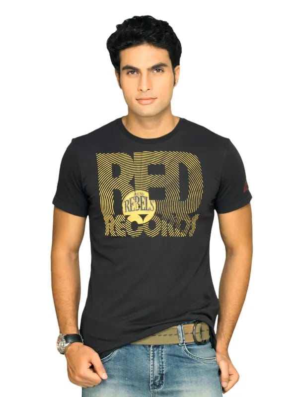 s.Oliver Men's Sound Rebels Black T-shirt
