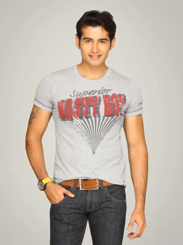 s.Oliver Men's Superior Nasty Body Grey T-shirt