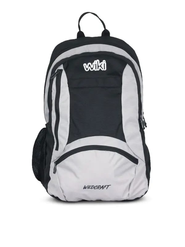 Wildcraft Wiki Unisex Grey & Black Backpack