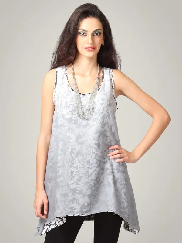 Scullers For Her Women Layered Tunics Black Top