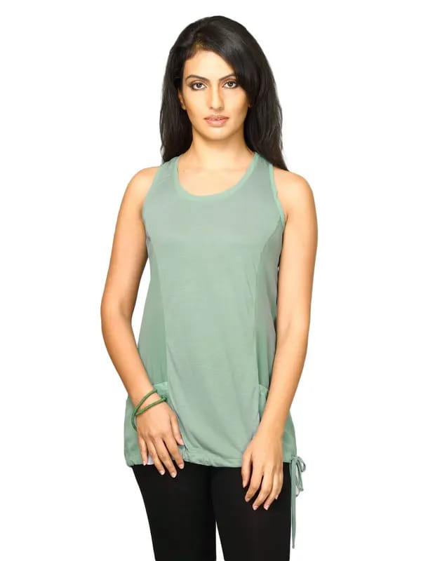 UCB Women's Racer Back Green Top