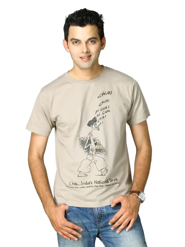 Tantra Men's Chai Chai Grey T-shirt