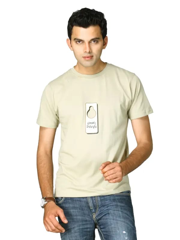Tantra Men Beige T-shirt