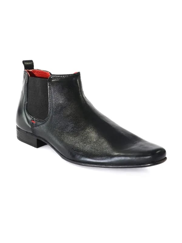 Red Tape Men Black Shoes