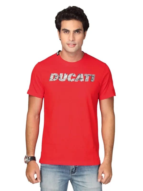 Puma Men's Ducati Logo Red T-shirt