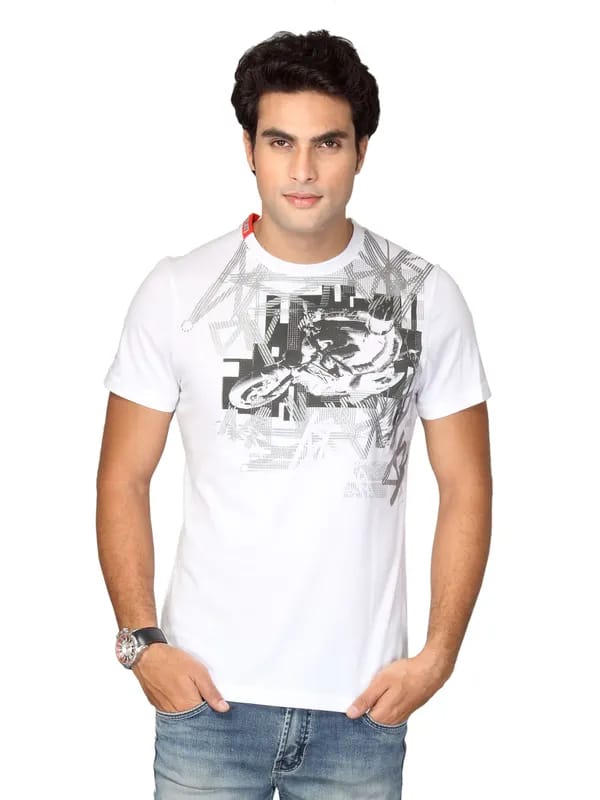 Puma Men's Ducati One Ups White T-shirt