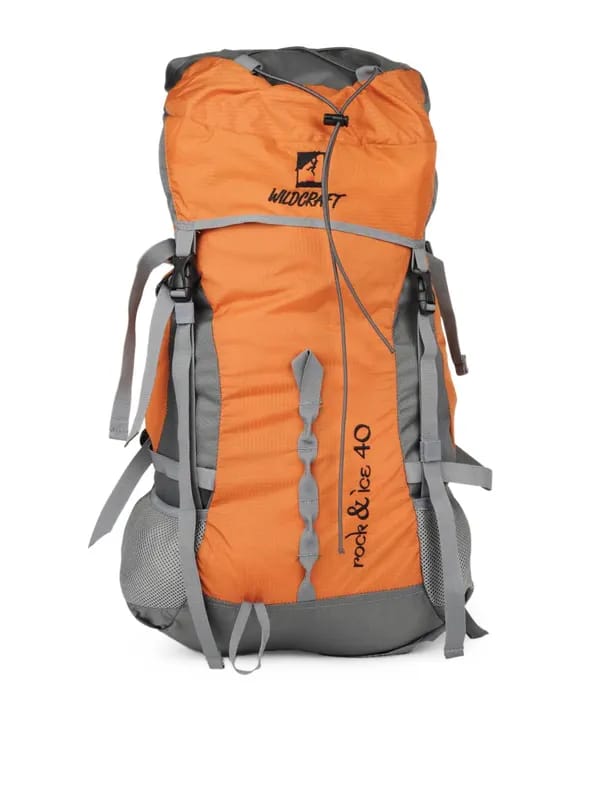 Wildcraft Unisex Grey & Orange Rucksack