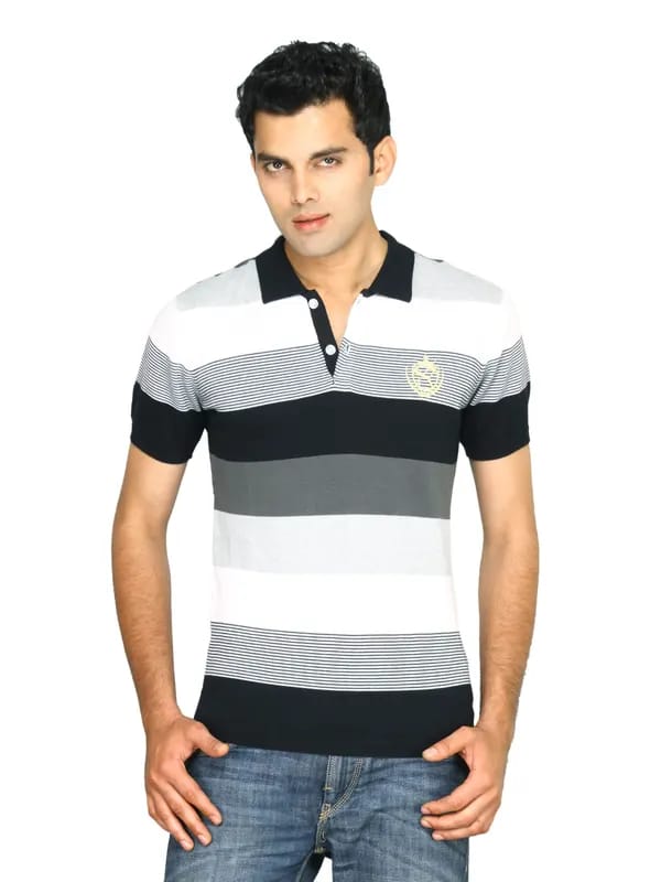 Puma Men's Knit Polo Black Polo T-shirt
