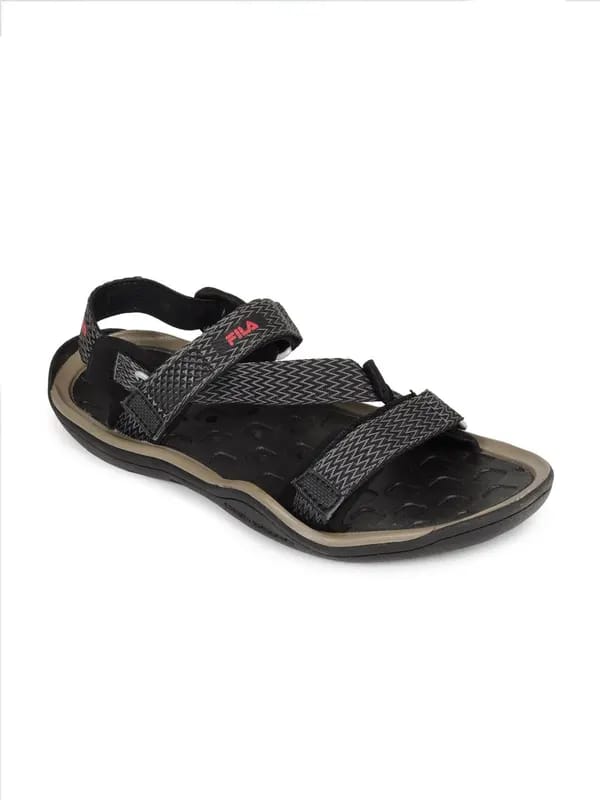 Fila Men Grey & Black Aqua Grippare Sports Sandals