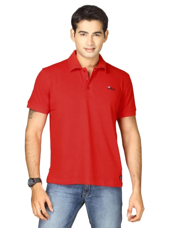 Fila Men's Core Pique Polo Red T-shirt