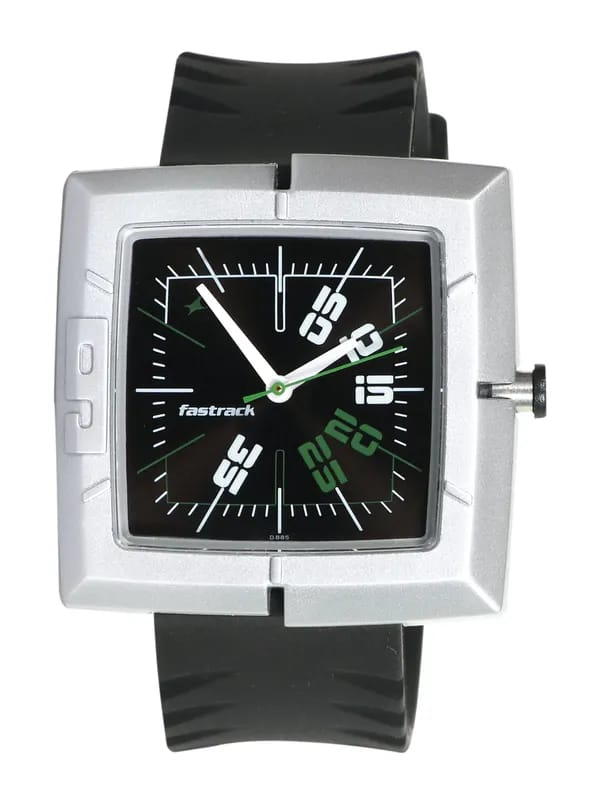 Fastrack Men Economy 2 Analog Steel Black Watch