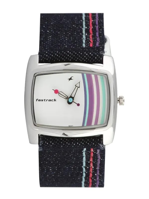 Fastrack Women Core Analog White Blue Watch