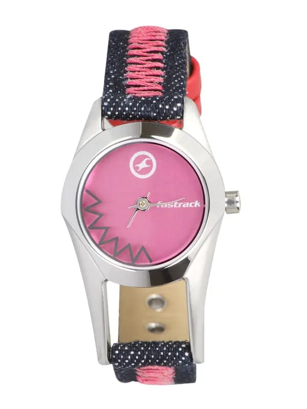 Fastrack Women Analog Pink Blue Watch