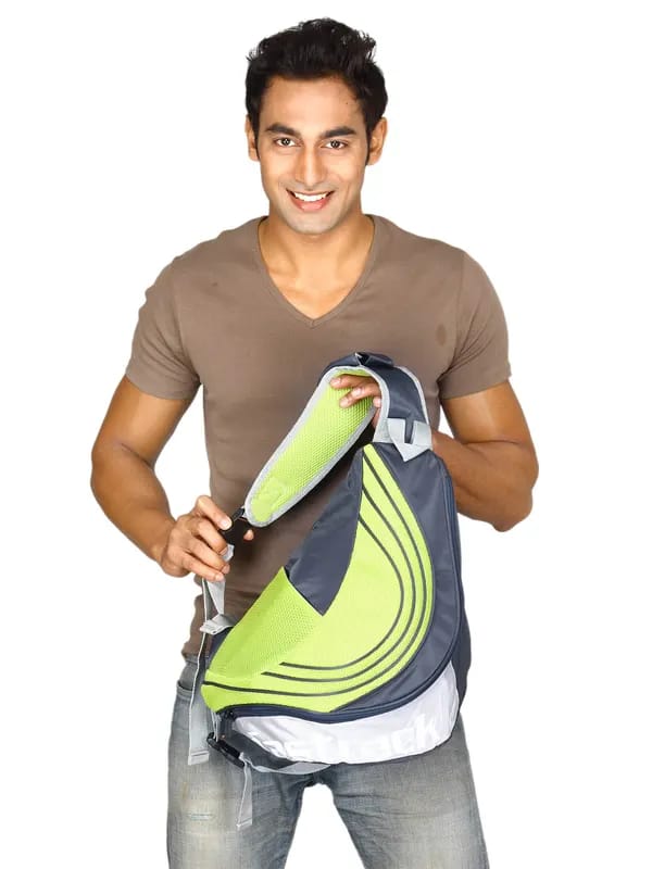 Fastrack Unisex Blue Green Single Strap Backpack