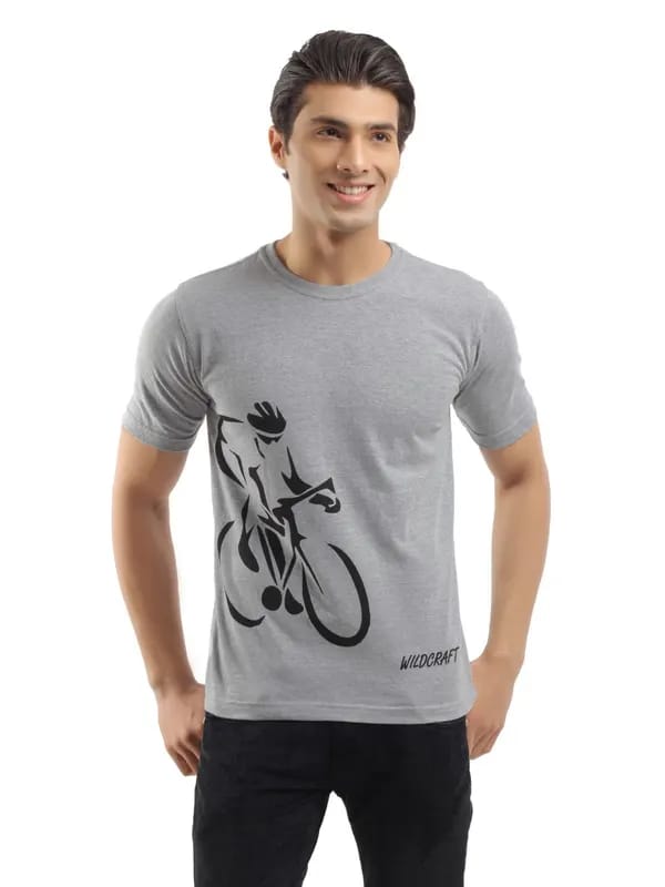 Wildcraft Men Grey T-shirt