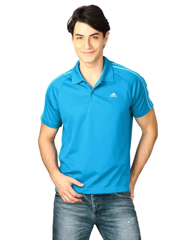 ADIDAS Men Blue Polo Tshirts