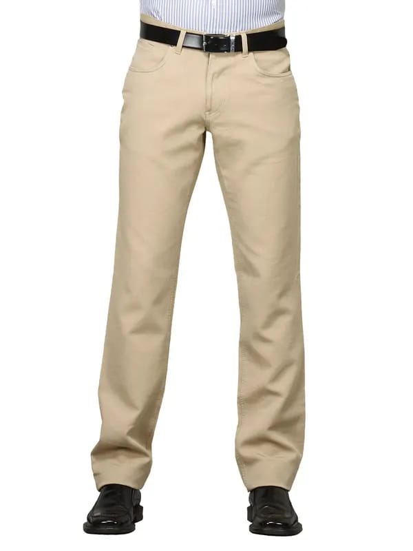 Scullers Men Scul Beige Trousers