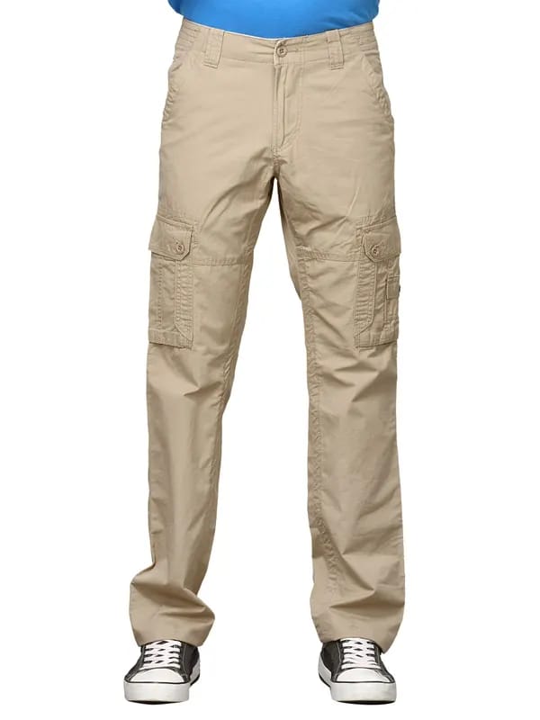 Scullers Men Scul Beige Trousers
