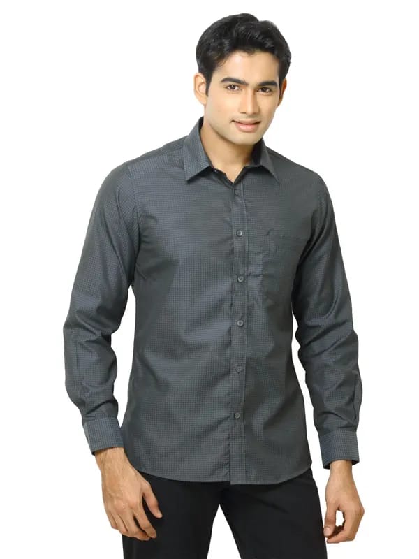 Indigo Nation Men Bling Black Shirts