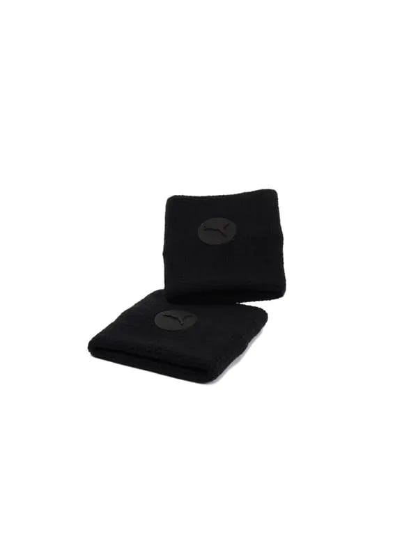 Puma Unisex Fundamentals Black Wristbands