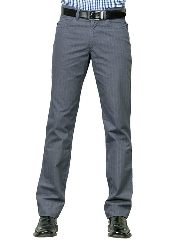 Indigo Nation Men ID Printed Navy Blue Trousers