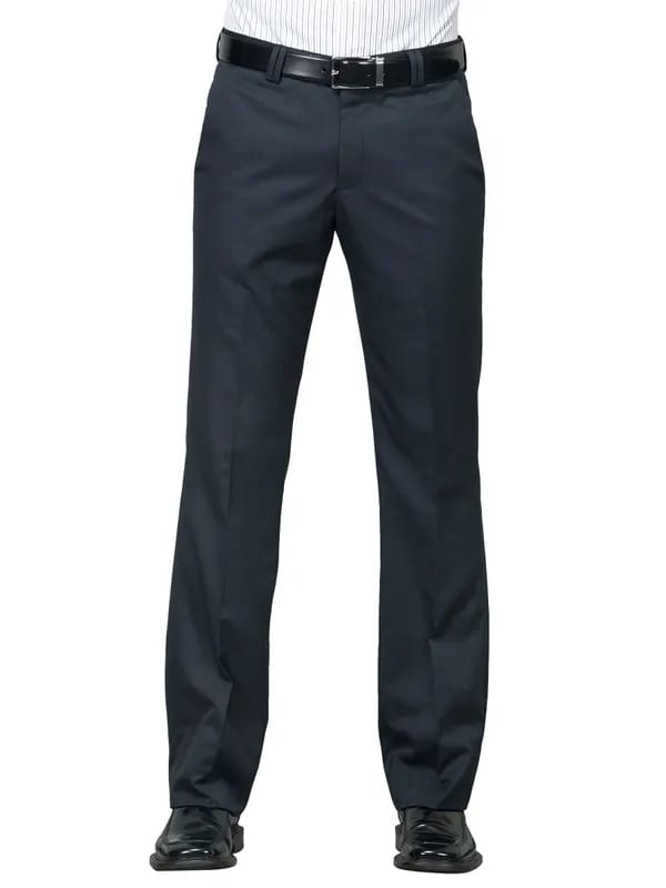 Indigo Nation Men TR Yarn Dyed Black Trousers