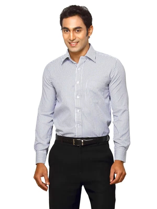 Mark Taylor Men Solid White Shirts