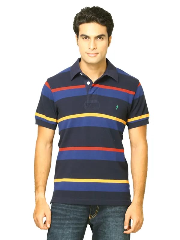 Indian Terrain Men Rico Navy Blue T-shirt