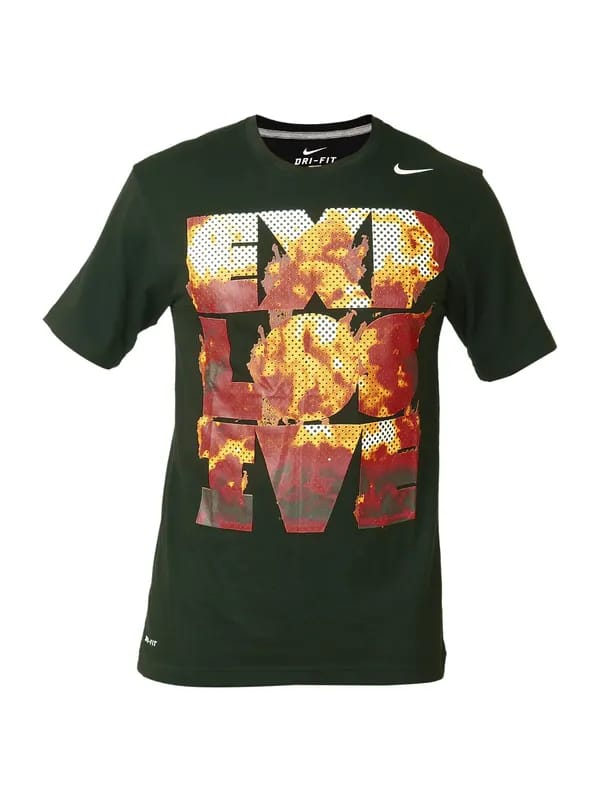 Nike Men As Explovise Black T-Shirts