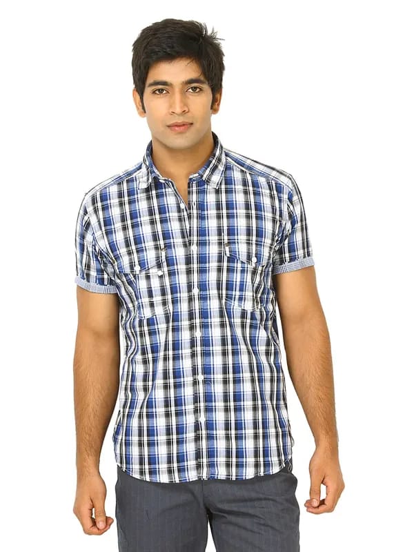 Scullers Men Scul Navy Blue Shirts