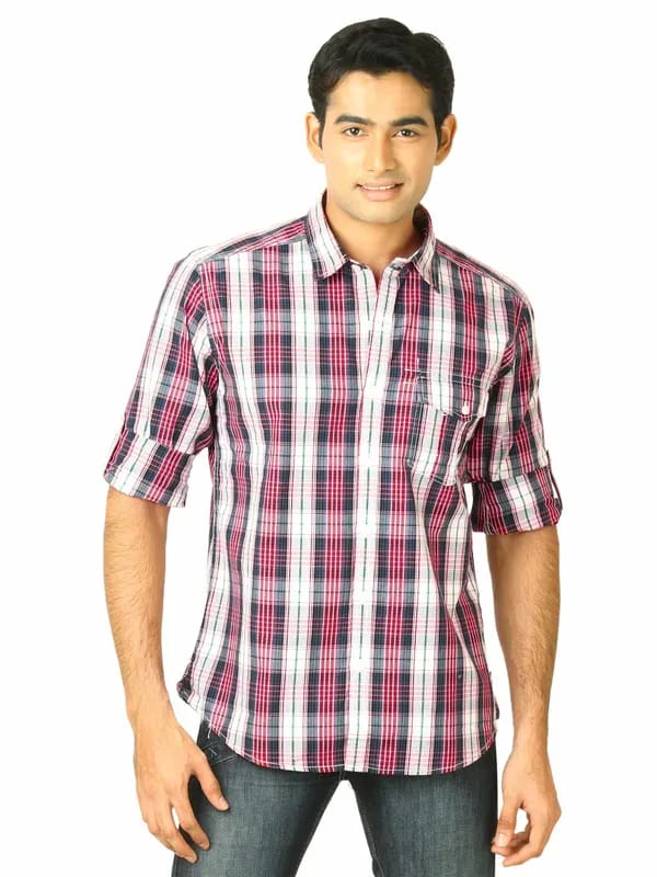 Scullers Men Scul White & Red Shirt